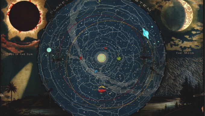 Carte du système solaire.