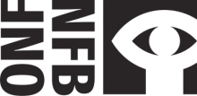 Logo ONF : lettres stylisées noires sur fond blanc. Silhouette blanche sur fond noir d'un personnage dont les bras constituent un oeil