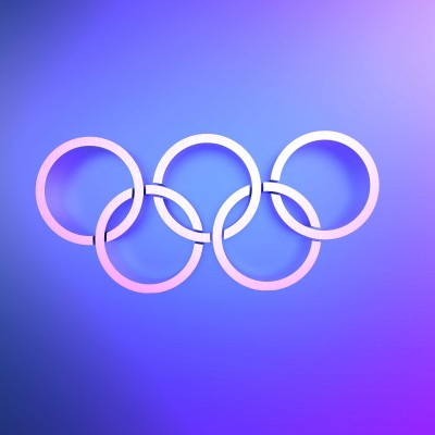Illustration des anneaux olympiques.