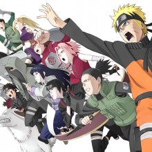 Les personnages de Naruto se lançant en action